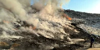 incendiu groapa gunoi galati FOTO ISU Galati jpg