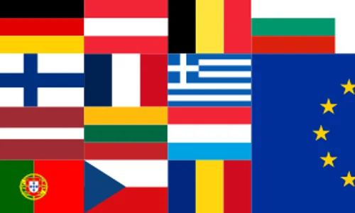 Bannière Drapeaux UE 27 svg png