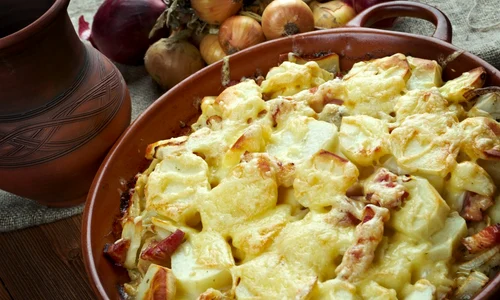 Cartofi carbonara la cuptor, o reţetă ca la restaurant jpeg