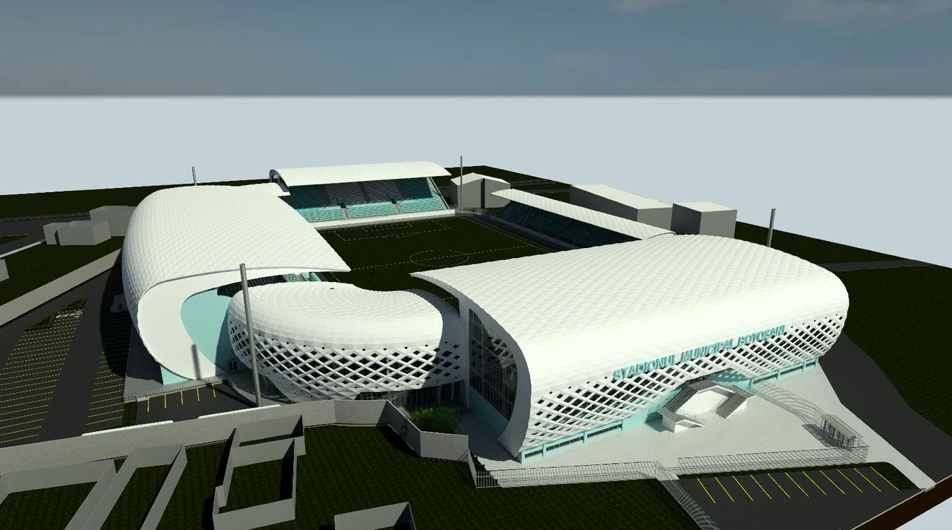 Noul stadion municipal din Botoșani FOTO Primăria Botoșani