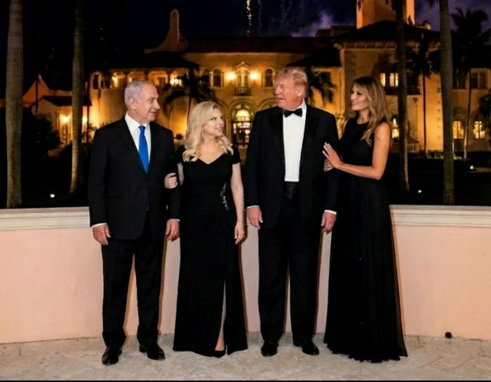 VIDEO Benjamin Netanyahu, singurul lider străin prezent la petrecerea de Anul Nou a lui Donald Trump în Florida