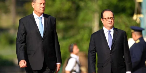 Klaus Iohannis si Francois Hollande FOTO David Muntean 