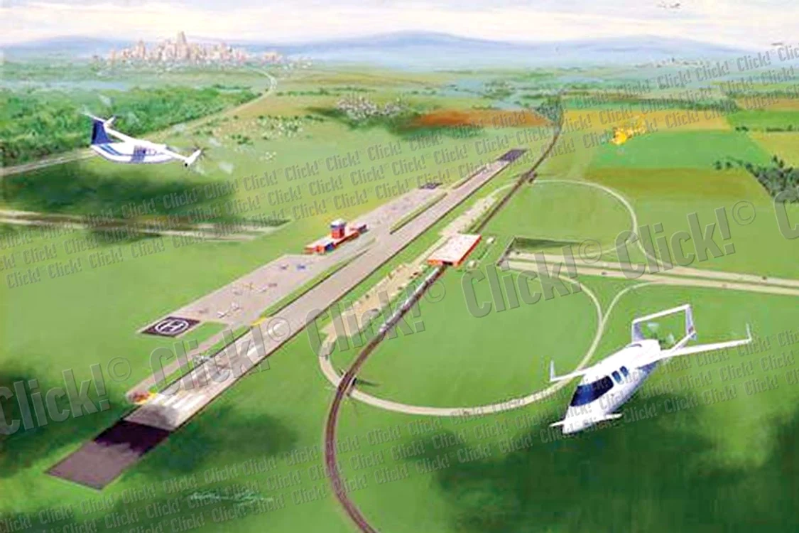 Aeroportul ar urma  să fie construit pe  un câmp de lângă  drumul E85 ( Fotografii: Dorin Constanda)