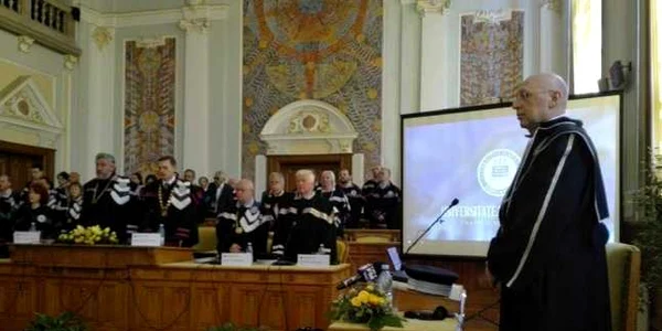 Stefan Hell la ceremonia DHC la UBB Cluj FOTO Florina Pop
