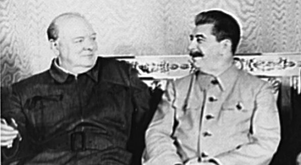 Winston Churchill s-a întâlnit cu Iosif Stalin la Moscova