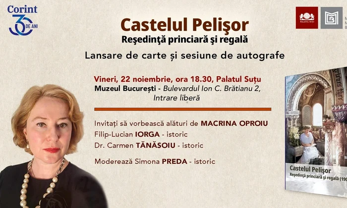 Lansarea volumului „Castelul Pelișor – Reședință princiară și regală”, la Palatul Suțu