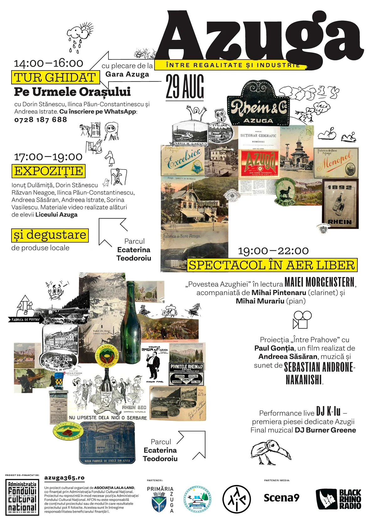 „Azuga între regalitate și industrie”: tur ghidat, expoziție, film documentar și lectură performativă în parcul Ecaterina Teodoroiu pe 29 august