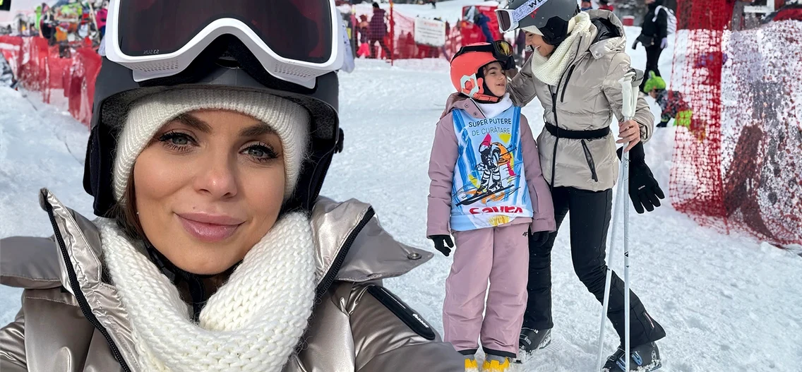  Jojo și-a învins teama și a luat lecții de schi. Cum stă vedeta cu cinele romantice și vacanțele de cuplu   