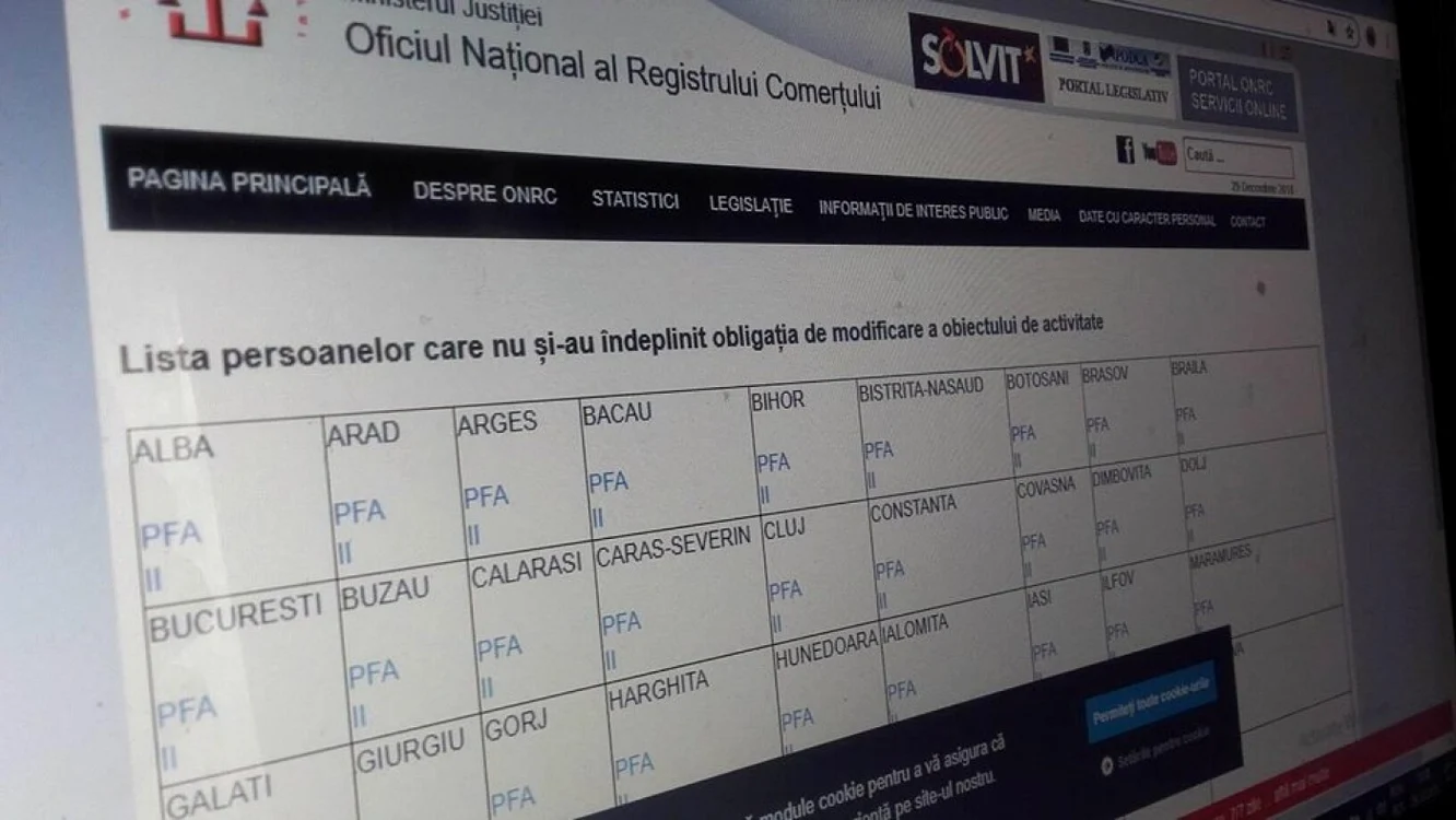 lista ONRC