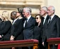 Regele Philippe al Belgiei și Regina Mathilde la funeraliile Papei Francisc. FOTO: Casa Regală belgiană