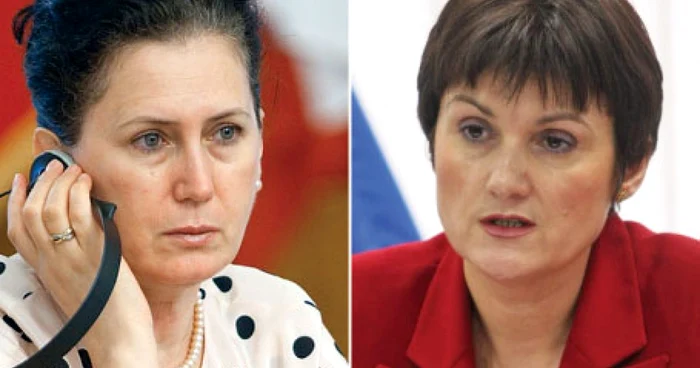 Florica Bejinaru (stânga) şi Graţiela Isac