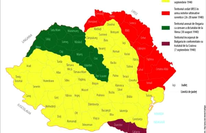 Romania Marea fragmentata in 1941 FOTO ro.pinterest.com