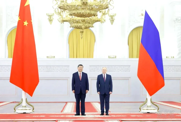 Putin și Xi s-au întâlnit la Kremlin FOTO @ChinaCG_Muc / X