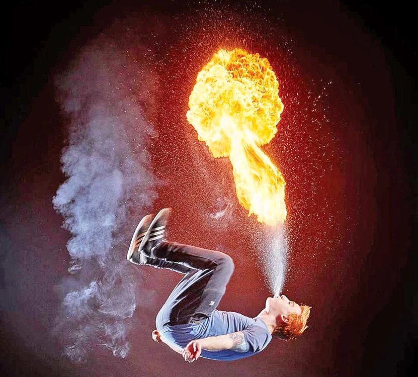 Acrobatul amator Ryan Luney