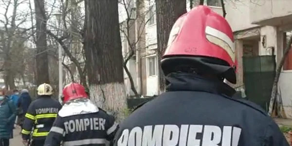 Intervenţie a pompierilor la Galaţi FOTO ISU Galaţi