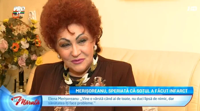 Elena Merişoreanu şi-a deschis sufletul în faţa camerei de filmat