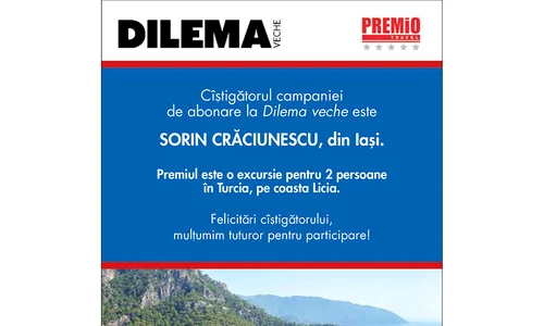Cîștigătorul campaniei de abonare Dilema veche jpeg