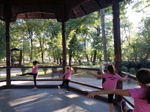 Fetele din trupa Princess au încântat asistența cu exercițiile de aerobic FOTO Gianina Felea
