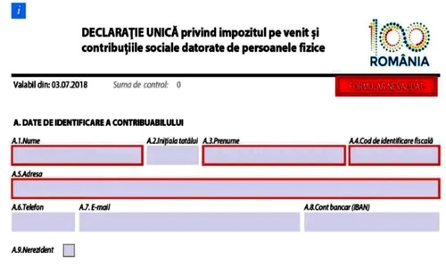 Declarația Unică poate fi transmisă și prin poștă jpeg
