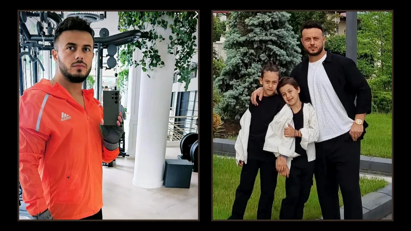 Gabi Bădălău, poză editată vs poză needitată / foto: Instagram