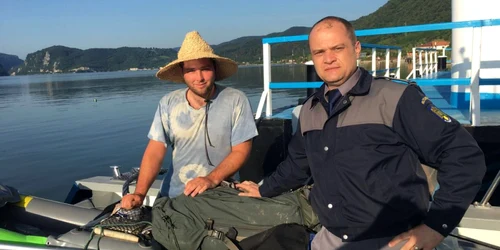 student austriac salvat de politia de frontiera mehedinti FOTO STPF Mehedinti 
