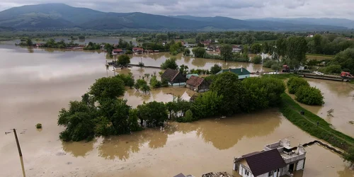 Inundații la Băcel FOTO Facebook