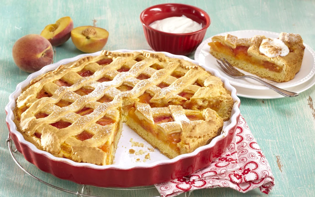 Italian cake with apricot and ricotta cream + steps jpeg