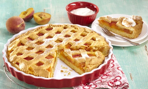 Italian cake with apricot and ricotta cream + steps jpeg
