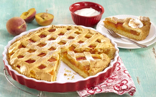 Italian cake with apricot and ricotta cream + steps jpeg
