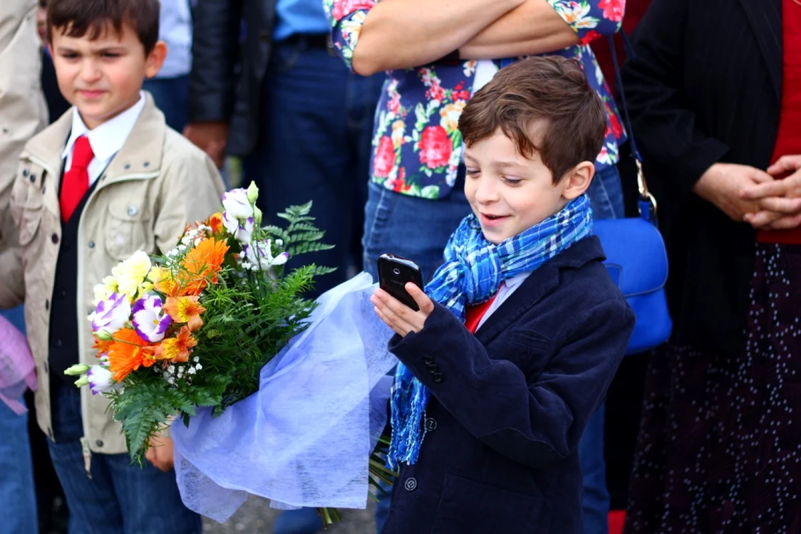 Elevii de astăzi. FOTO: Daniel Guţă.