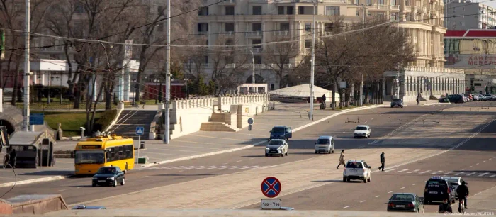Imagine din Tiraspol, capitala Transnistriei