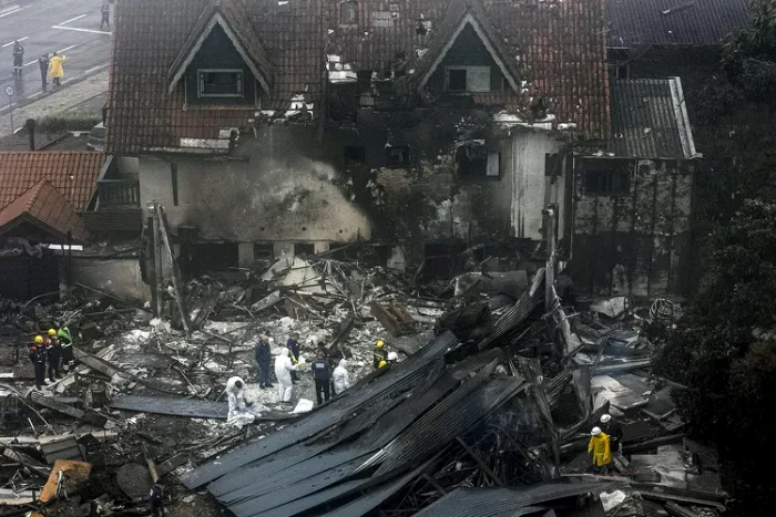 Un avion s-a prăbușit în orașul Gramado din sudul Braziliei FOTO: Getty Images