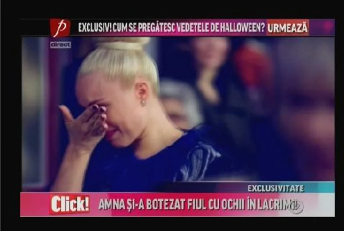 Amna nu a putut să-şi stăpânească emoţiile 