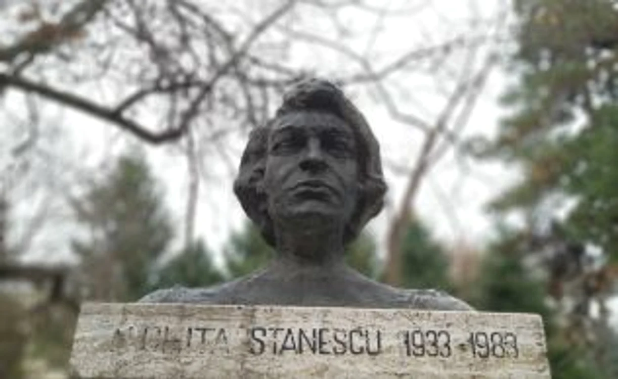Statuie Nichita Stanescu fotografiata cu Samsung A9 2018 live focus FOTO Adrian Pogîngeanu