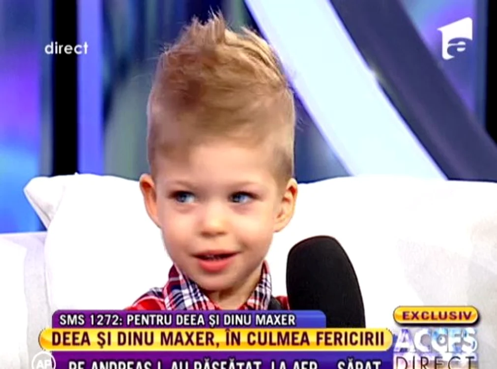 Andreas a zâmbit tot timpul la emisiunea Simonei Gherghe