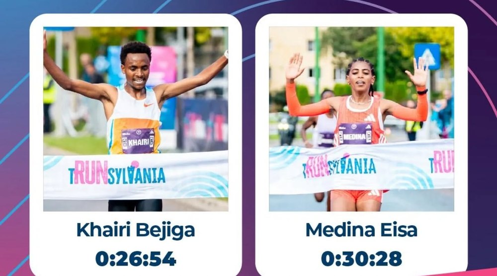 Atletism: Etiopienii Medina Eisa și Khairi Bejiga s-au impus la tRUNsylvania International 10K