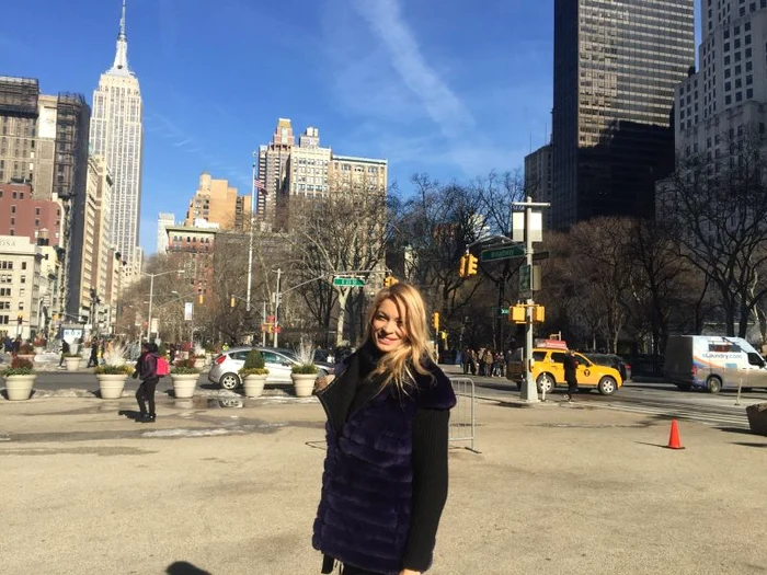 Valentina a ajuns la New York