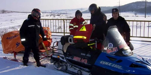 Snowmobilul a fost din nou folosit la o intervenţie în mediul rural