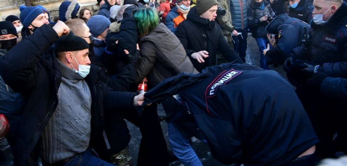 Manifestaţii pro-Navalnîi în mai multe oraşe din Rusia Sute de persoane au fost arestate FOTO Profimedia / TASS