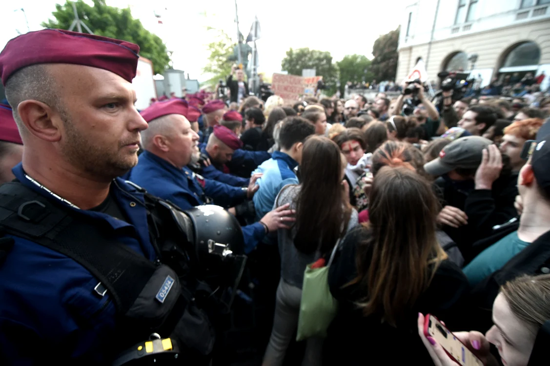 Proteste ale profesorilor și studenților, la Budapesta, 3 mai 2023 Foto Profimedia