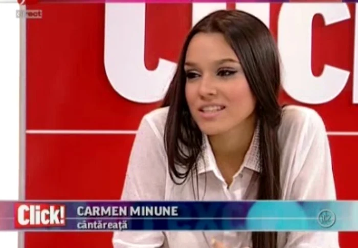 Carmen, în platou Click!