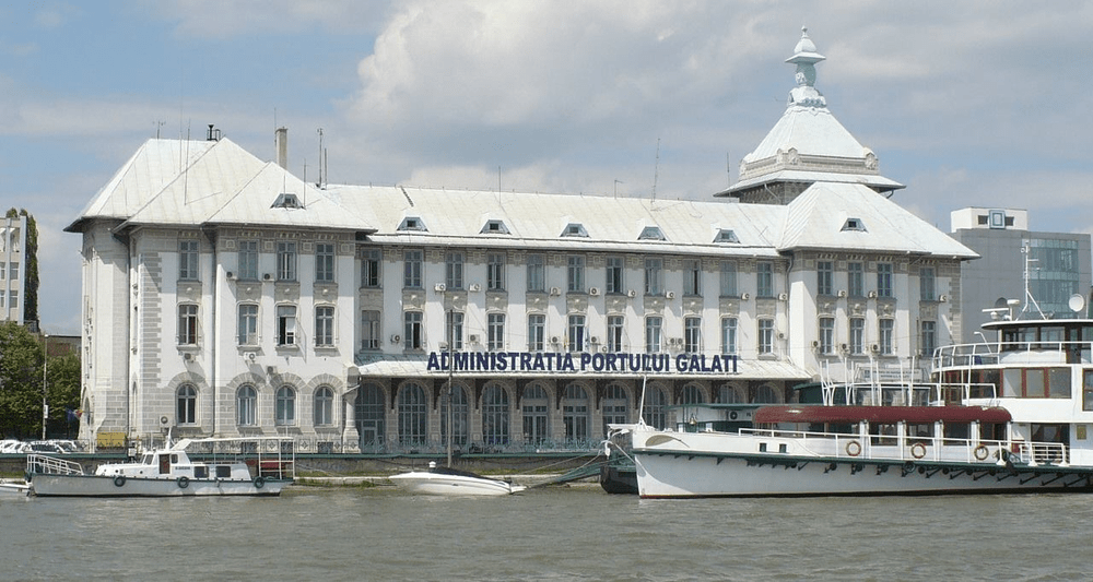 Prima clădire din țară cu schelet din beton armat: Gara Fluvială de la Galați, aflată pe malul Dunării