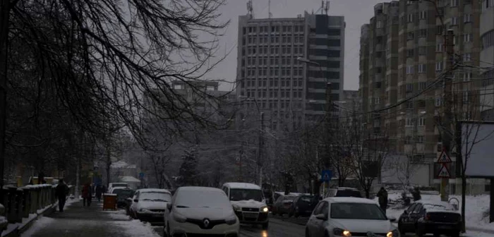 Cod galben de ninsori în Bacău FOTO Mircea Merticariu