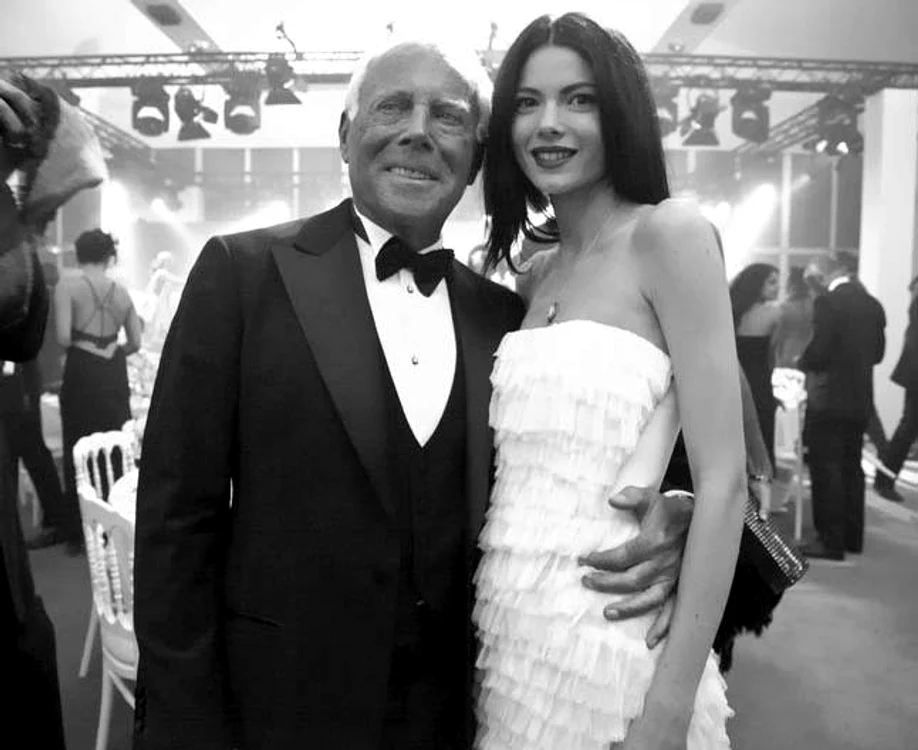 
    Giorgio Armani şi Anca Rusu  