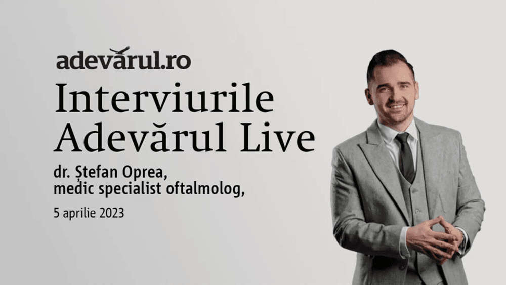 Glaucomul, boala asimptomatică a ochiului, cu dr. Ștefan Oprea, medic specialist oftalmolog, doctor în medicină 