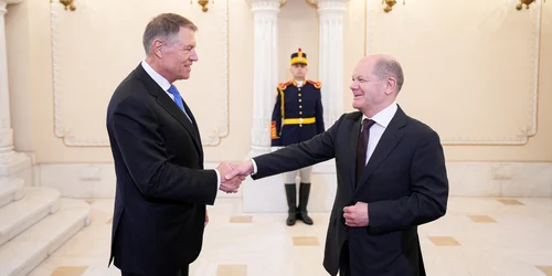 Klaus Iohannis si Olaf Scholz FOTO Presidency 3 jpg