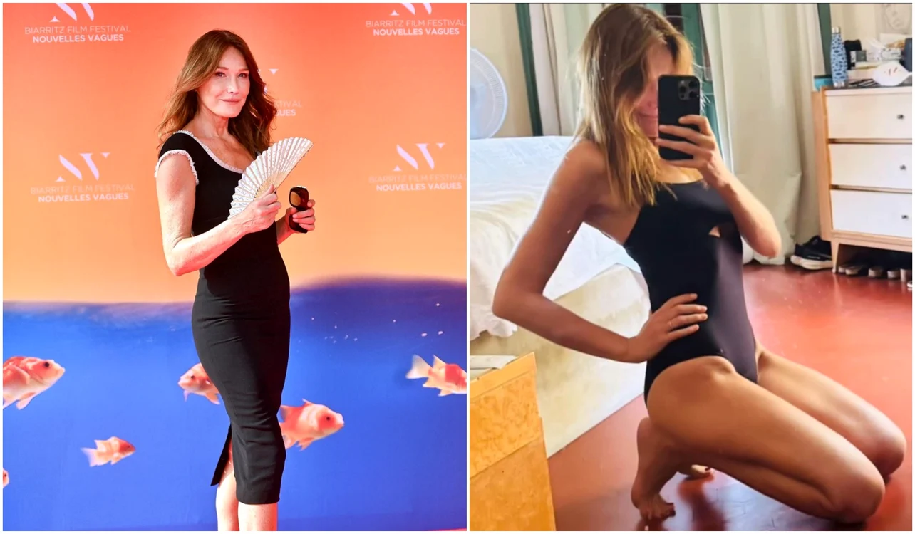 Carla Bruni în costum de baie Profimedia, Instagram jpg
