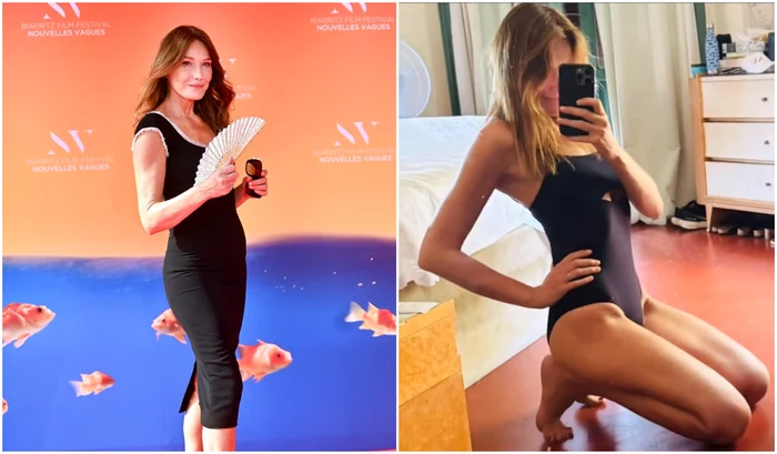 Carla Bruni în costum de baie Profimedia, Instagram jpg