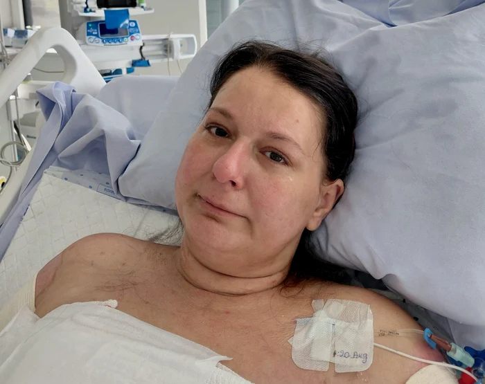 Lavinia Vlad este acum tratată într-un spital din Belgia  FOTO: FB/Alina Alexandru
