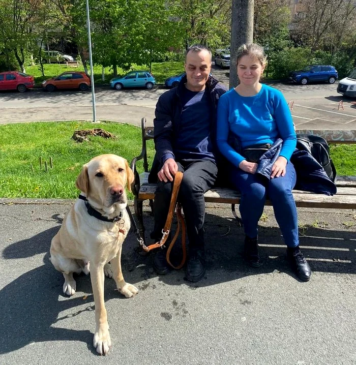 Elvis, câinele care îi ajută pe nevăzători Foto: Facebook